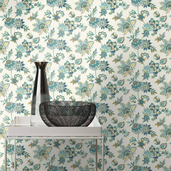 Rasch Vliestapete, Mustertapete Salsa cremeweiss