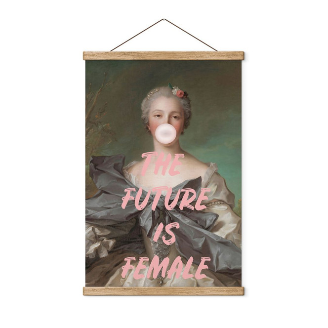 Stoffbild Die Zukunft ist weiblich - Grace Digital Art