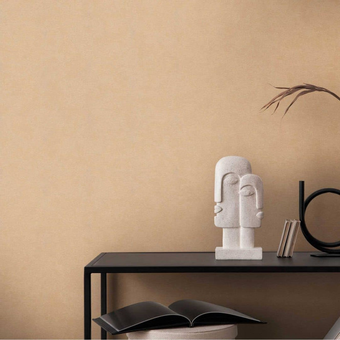 Unitapete mit Putz-Optik Beige - Einfarbige Tapete mit Struktur - Strukturtapete
