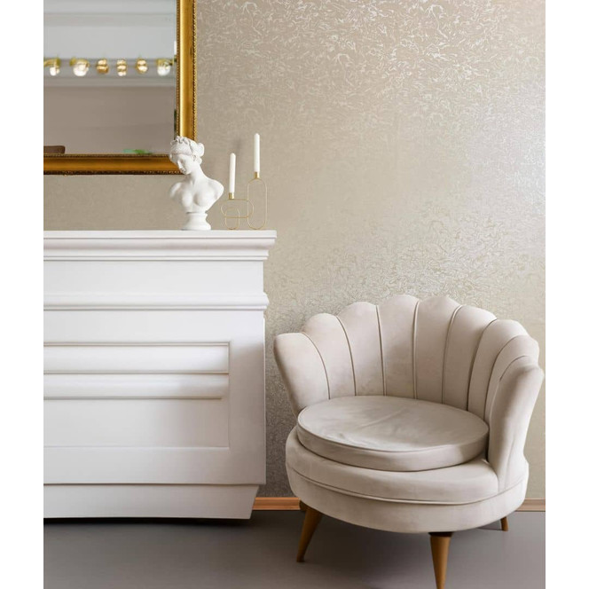 Vliestapete Linien Struktur Klassisch in Beige