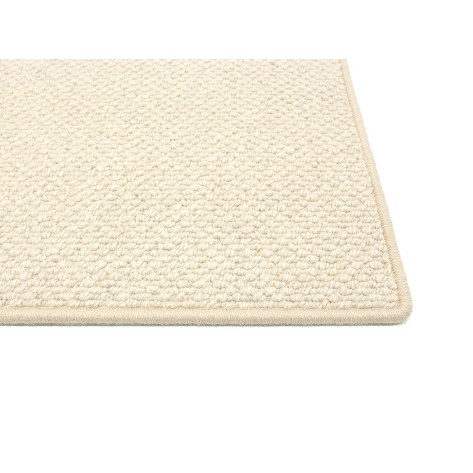 Bern Wollteppich Rechteck Wunschmass in Wollweiss