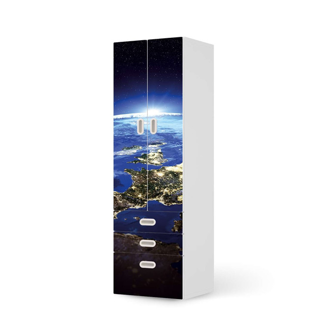 Klebefolie IKEA Stuva / Fritids - 3 Schubladen und 2 grosse Türen - Earth View- Bild 1