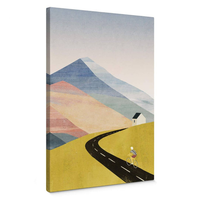 Leinwandbild Radler in den Bergen - Rivers