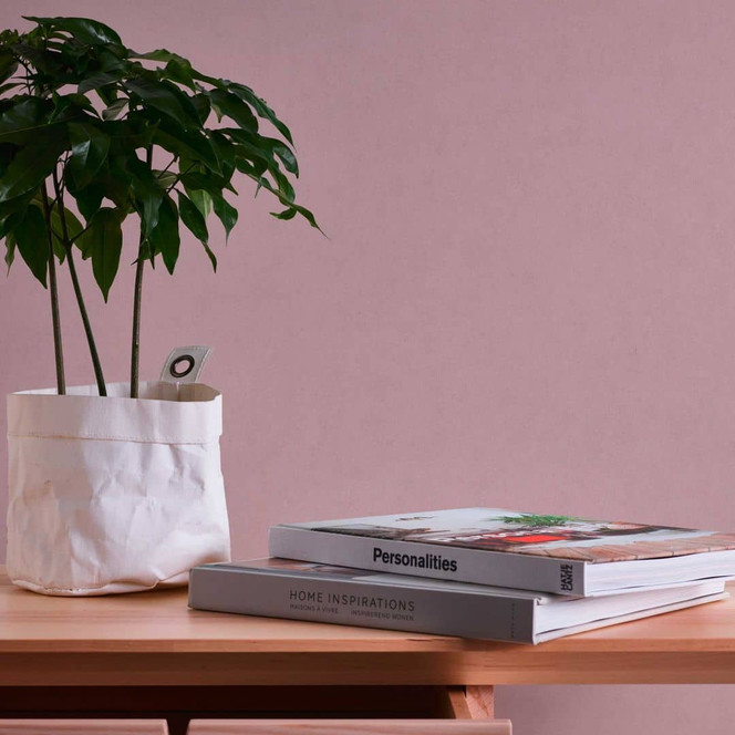 Vliestapete einfarbig Lila - Tapete mit glatter Oberfläche - Moderne Unitapete matt