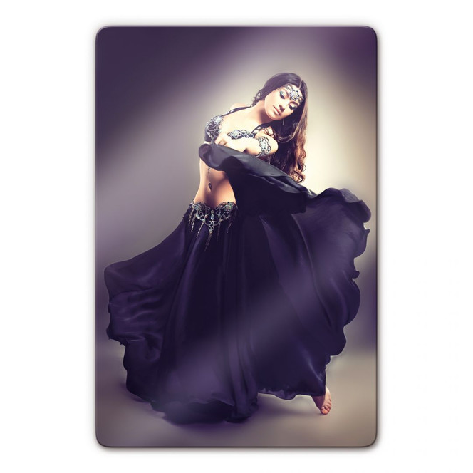 Glasbild Bauchtänzerin