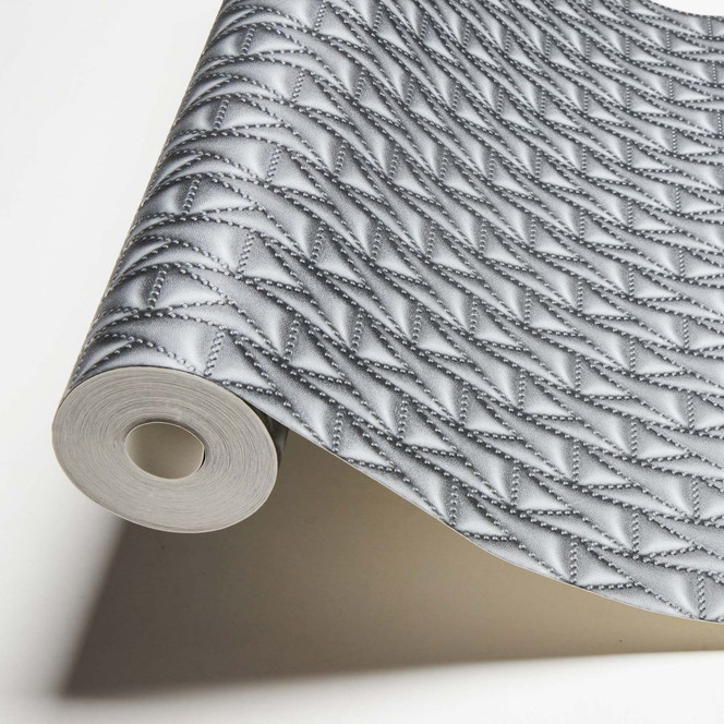 Karl Lagerfeld Wallpaper Vliestapete Kuilted schwarz