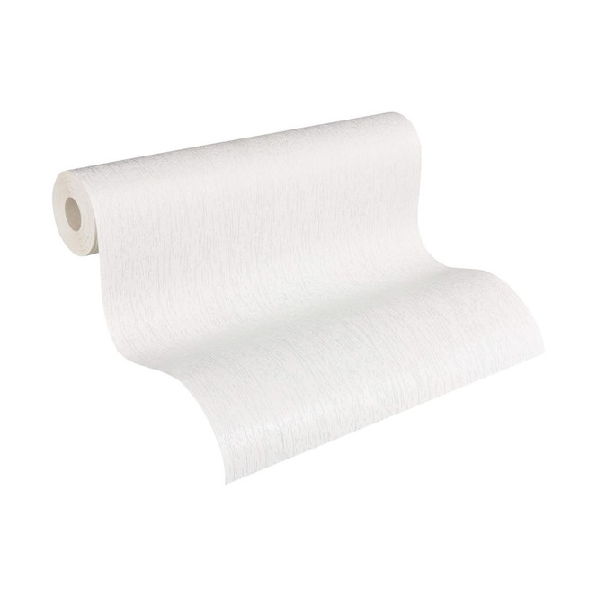 A.S. Création Vliestapete Meistervlies Strukturtapete Uni überstreichbar weiss