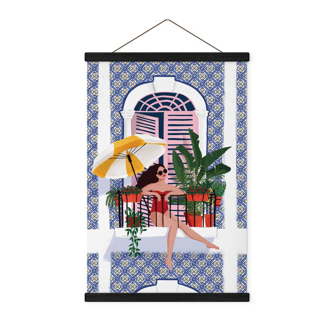 Stoffbild Urlaub auf dem Balkon - Tomljanovic