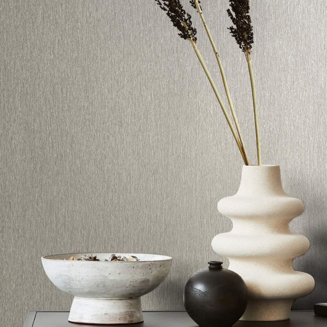 Vliestapete in einfarbiger, moderner Struktur greige Uni