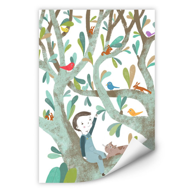 Wallprint Loske - Im Baum 01