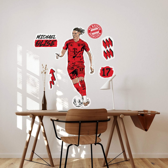 Wandsticker Wandtattoo FC Bayern | Michael Olise 2025