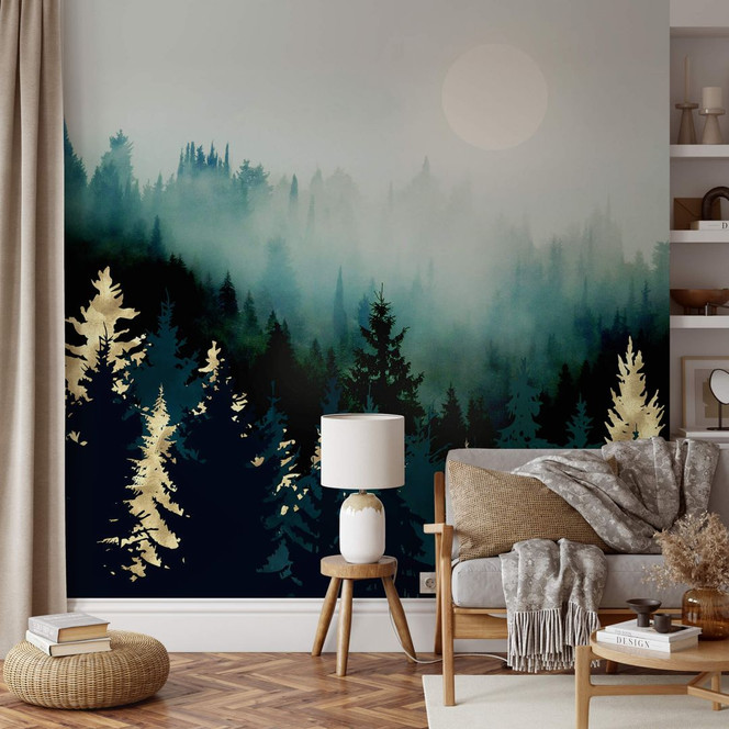 Fototapete SpaceFrog Designs - Nebliger Wald