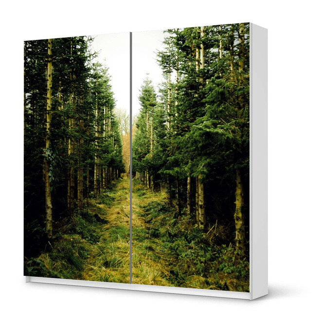 Möbel Klebefolie IKEA Pax Schrank 201cm Höhe - Schiebetür - Green Alley- Bild 1