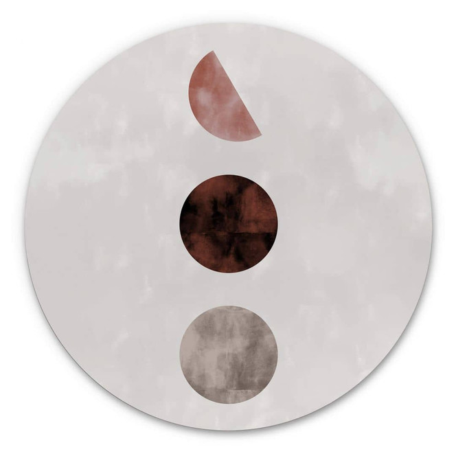 Alu-Dibond 1X Studio - Geo Amigos - Rund