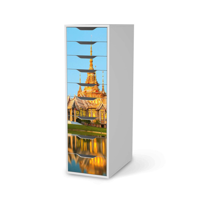 Folie IKEA Alex 9 Schubladen - Thailand Temple- Bild 1