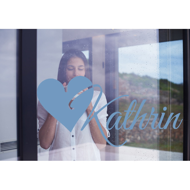 Glasdekor Wunschtext Initiale K - Bild 1