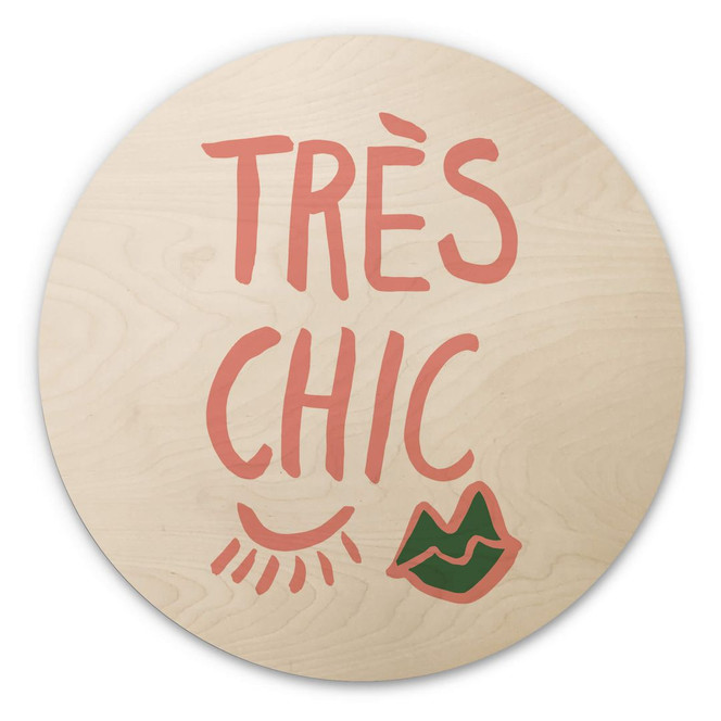 Holzbild 1X Studio - Très chic - Rund