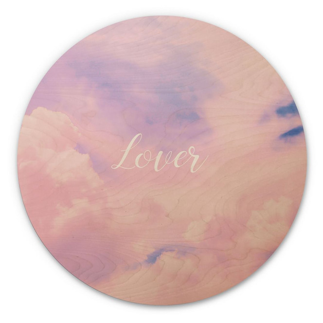 Holzbild Lover - inspiriert von Taylor Swift - Rund