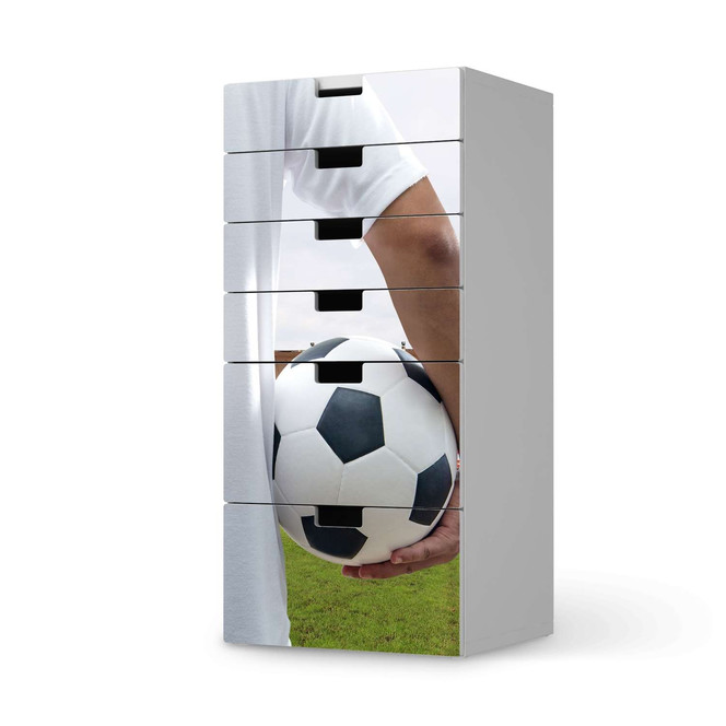 Klebefolie IKEA Stuva / Malad Kommode - 6 Schubladen - Footballmania- Bild 1