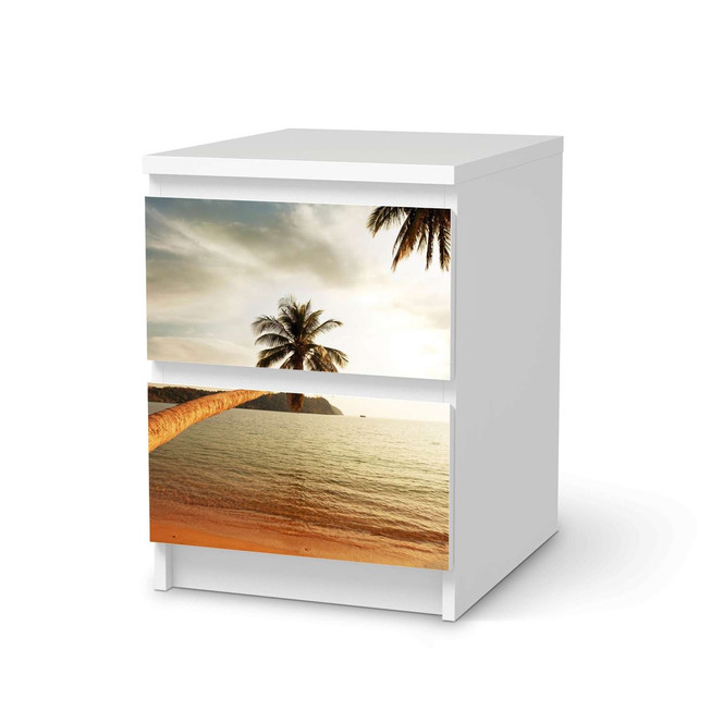 Möbelfolie IKEA Malm Kommode 2 Schubladen - Paradise- Bild 1