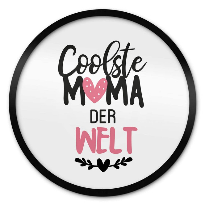 Poster Coolste Mama der Welt - Rund