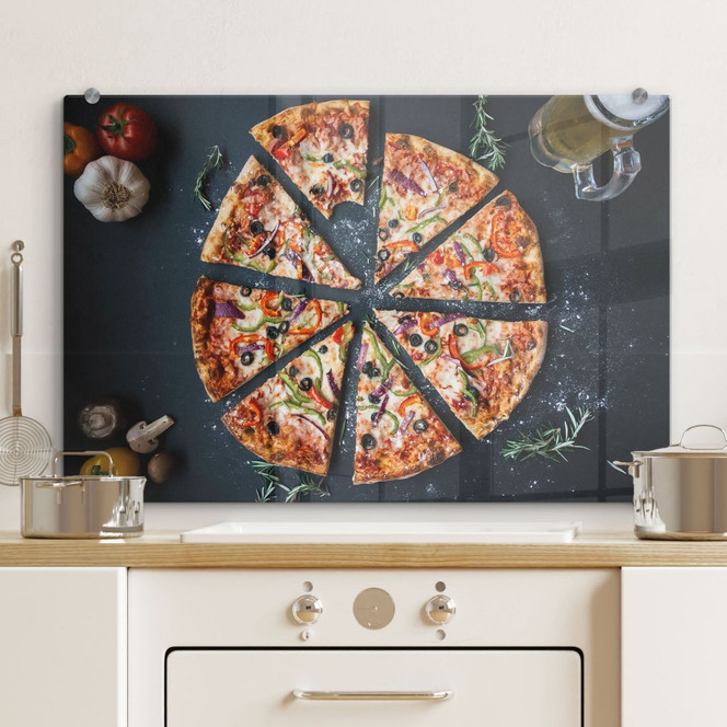 Spritzschutz Italienische Pizza