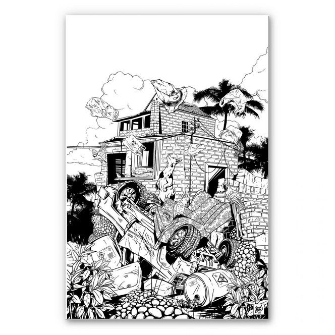 Wandbild Drawstore - Pickup 