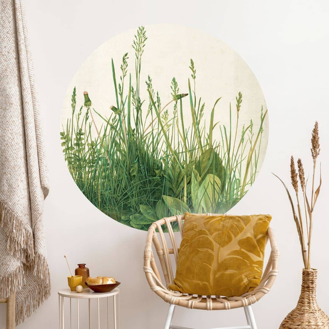 Wandtattoo Dürer - Das grosse Rasenstück - Rund