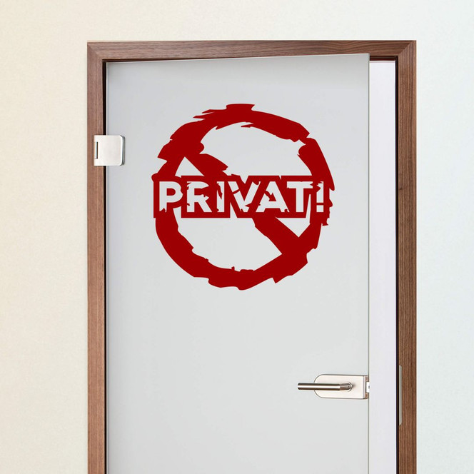 Wandtattoo Privat!