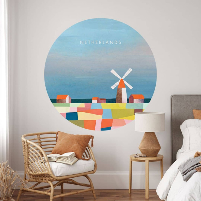Wandtattoo Reise in die Niederlande - Rivers - Rund