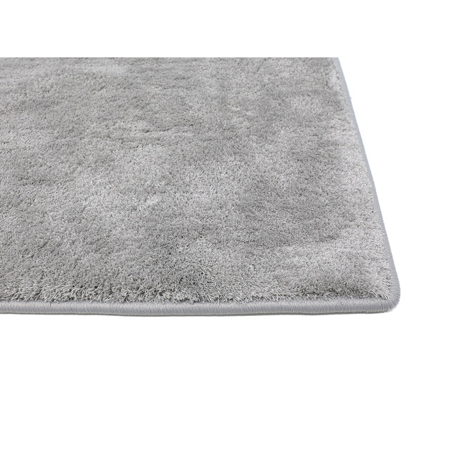 Yuki Velours Kettelteppich Wunschmass in Steel