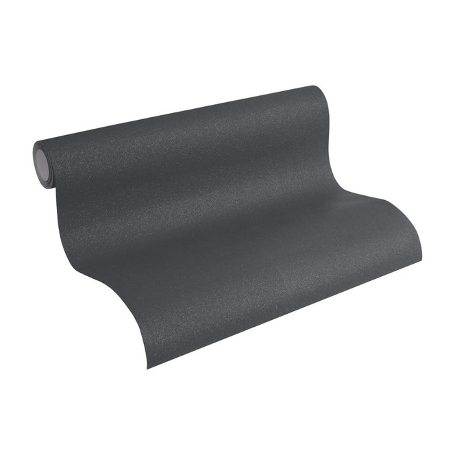 A.S. Création Vliestapete Life Unitapete einfarbig Glitzereffekt grau, metallic