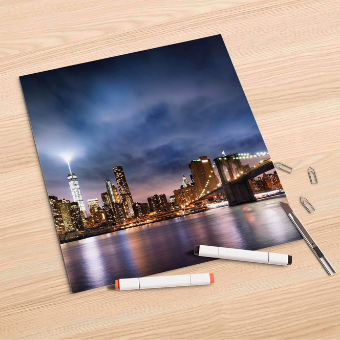 Folienbogen (30x30cm) - Brooklyn Bridge- Bild 1