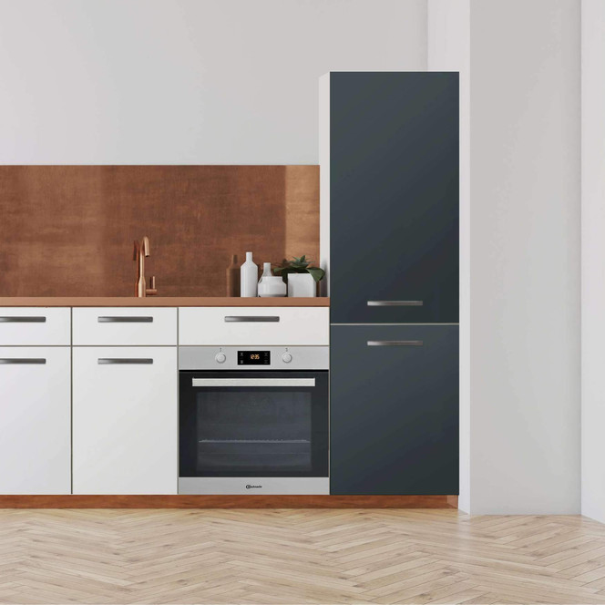 Klebefolie - Hochschrank (60x200cm) - Blaugrau Dark- Bild 1
