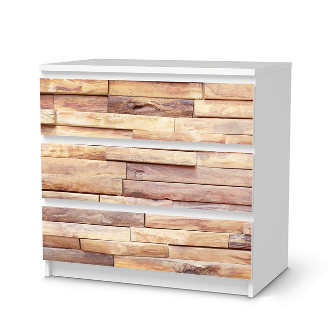 Klebefolie IKEA Malm Kommode 3 Schubladen - Artwood- Bild 1