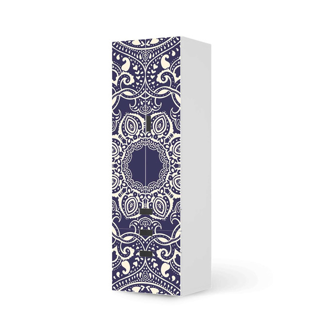 Klebefolie IKEA Stuva / Malad - 3 Schubladen und 2 grosse Türen - Blue Mandala- Bild 1