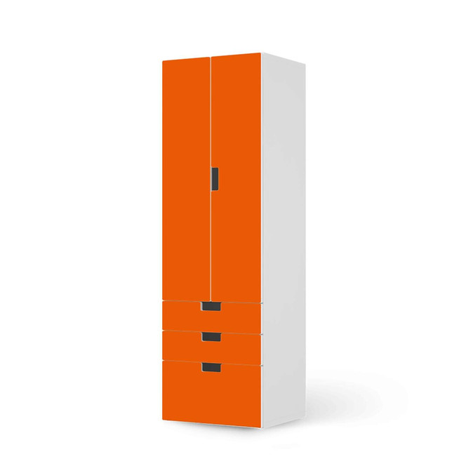 Klebefolie IKEA Stuva / Malad - 3 Schubladen und 2 grosse Türen - Orange Dark- Bild 1