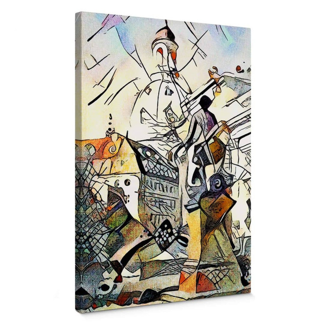 Leinwandbild Zamart - Kandinsky trifft Dresden