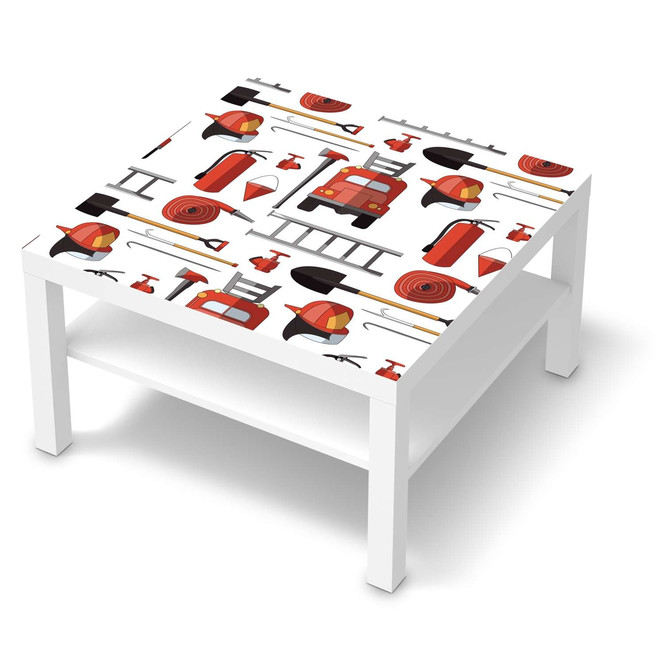 Möbelfolie IKEA Lack Tisch 78x78cm - Firefighter- Bild 1