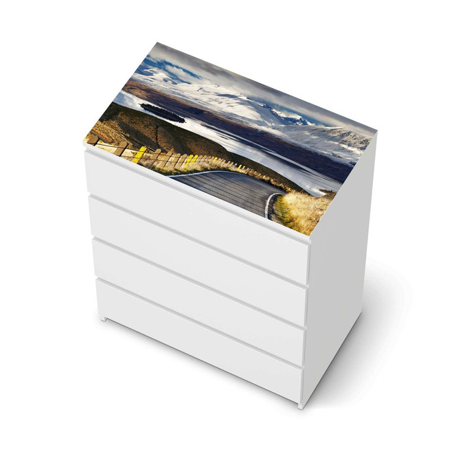 Möbelfolie IKEA Malm Kommode 4 Schubladen oben - New Zealand- Bild 1