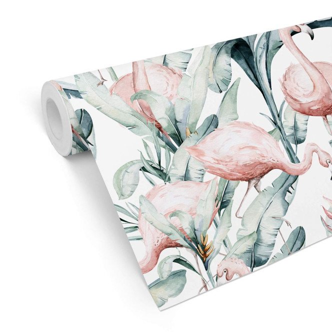 Mustertapete Kvilis - Tropical Flamingo