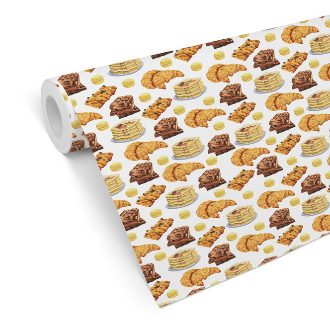 Mustertapete Süsse Backwaren