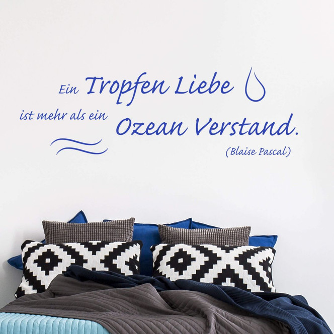 Wandtattoo Ein Tropfen Liebe ist mehr als...