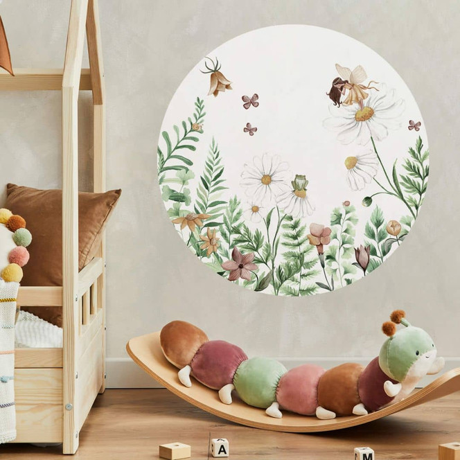 Wandtattoo Kikki Belle - Feengarten - Rund