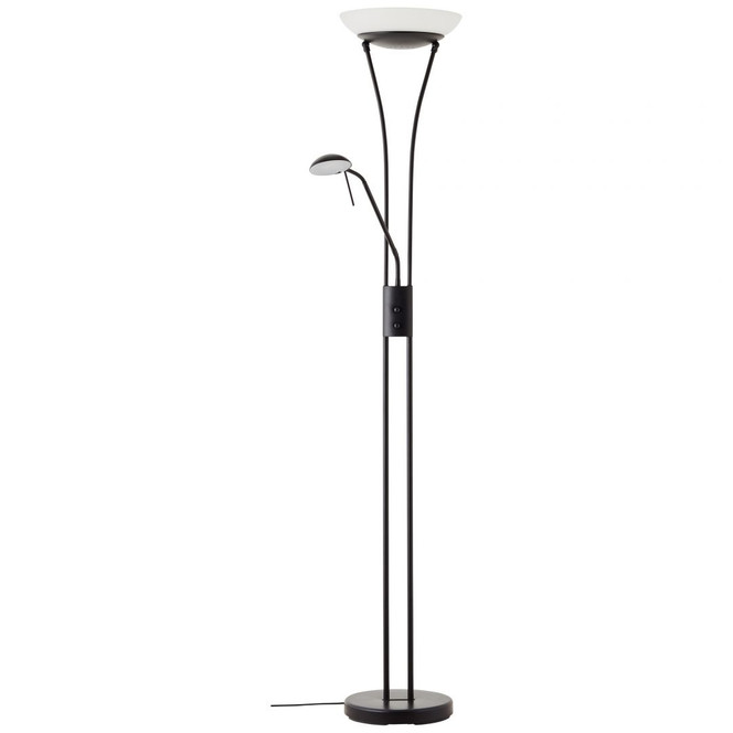 Deckenleuchte Gina, schwarz, 179 x 32.2 cm, Glas LED-Stehleuchte, dimmbar