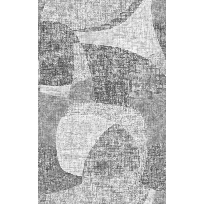 Fototapete Bildtapete Abstrakte Formen in Grau mit Struktur im Mid-Century-Stil 3.4 x 2.12 m