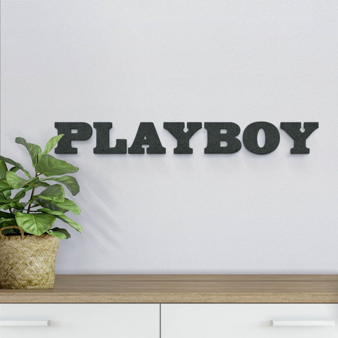MDF-Holzbuchstaben Playboy