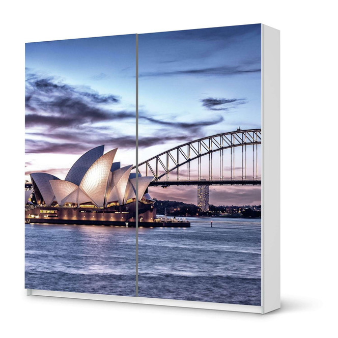 Möbel Klebefolie IKEA Pax Schrank 201cm Höhe - Schiebetür - Sydney- Bild 1