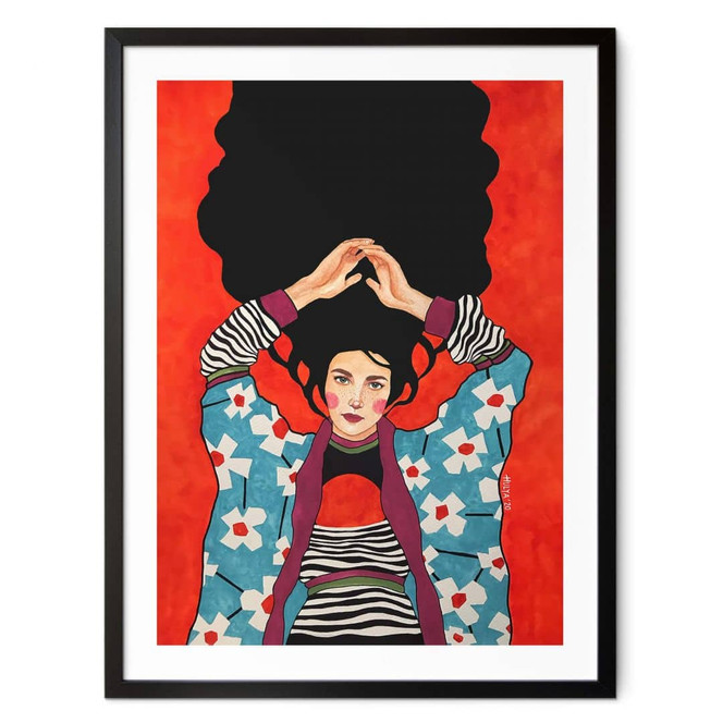 Poster Frau mit ruhiger Seele - Hülya