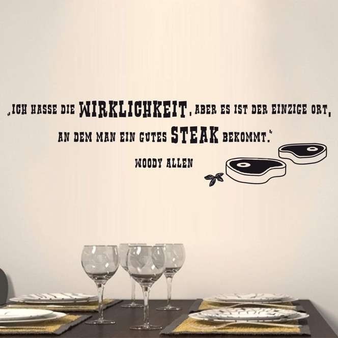 Wandtattoo Ein gutes Steak...